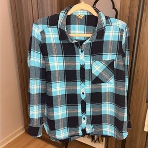 Woolrich flannel. Navy blue and blue